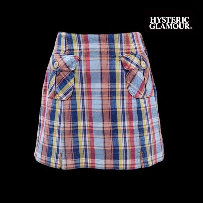1990's Hysteric Glamour Plaid Mini Skirt