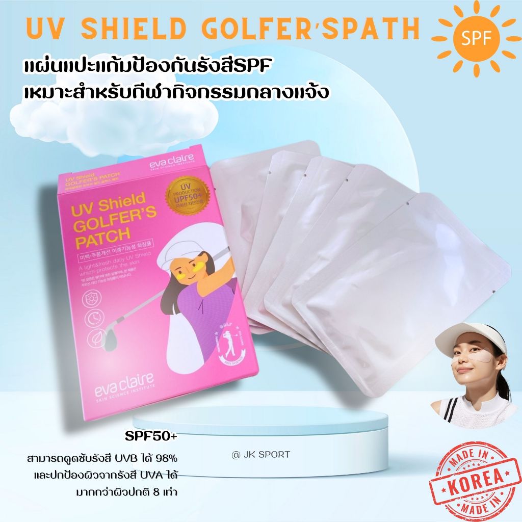 JK SPORT แผ่นแปะป้องกันแดดสำหรับกิจกรรมกลางแจ้ง (สินค้าพร้อมส่ง)