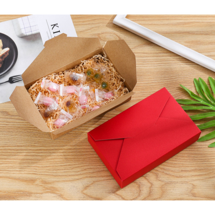 กล่องขนม ของขวัญ คุ๊กกี้ ช็อคโกแลต ผืนผ้าฝาประกบ(PA05) - รูปที่ 3