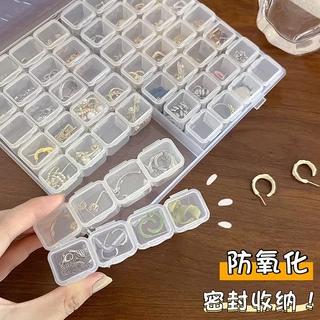 📿 กล่องเก็บเครื่องประดับ 28,56 ช่อง ตลับยา แหวน สร้อยคอ ต่างหู กล่องเก็บของอเนกประสงค์