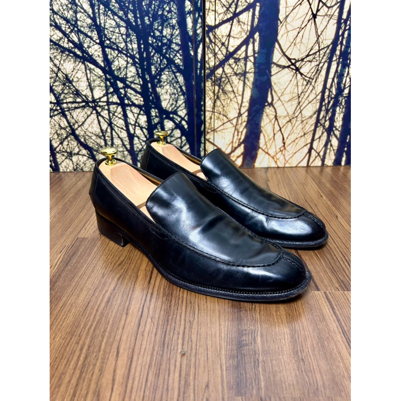 black split toe loafer gucci made in italy