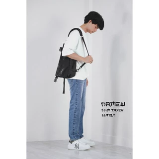 NAMEW Slim Taper Jeans กางเกงยีนส์ทรงสลิมพอดีข้อเท้า