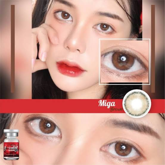 ❤️ Miga : Lovely lens  สายตาปกติ ถึง -9.50 ขนาด มินิ