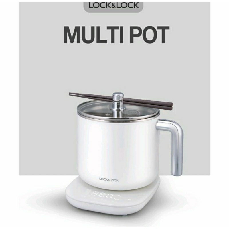 LocknLock หม้อไฟฟ้าอเนกประสงค์ Multi Pot ความจุ 1.5 L. รุ่น EJC141 โดยแอมเวย์ สี Light Blue