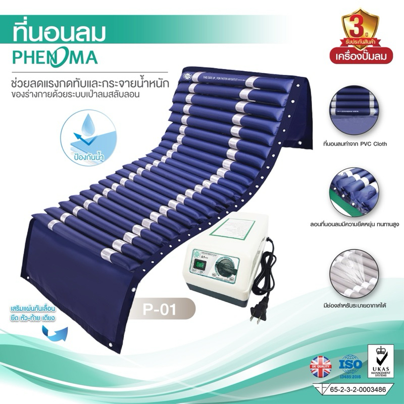 ที่นอนลม ยี่ห้อ Phenoma แบบลอน 22 ลูก รุ่น PDK-P01