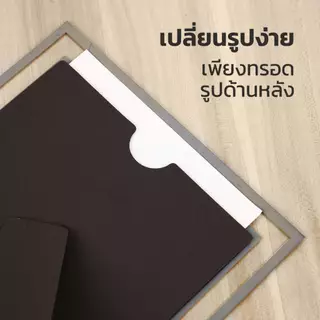 กรอบรูปอะคลิลิคใส ขนาด A4/A5 มินิมอล วางได้2แนว พร้อมหมุดตั้งสำหรับตกแต่งภายในบ้าน
