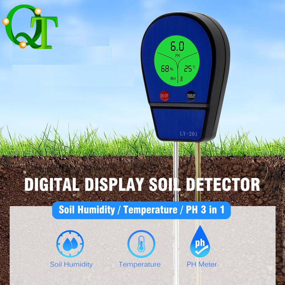 🔥พร้อมส่ง🔥เครื่องตรวจจับดิน เครื่องวัดค่าดิน Soil PH meter ความชื้น อุณหภูมิ แสง เครื่องวัดดิน เครื่องทดสอบดิน