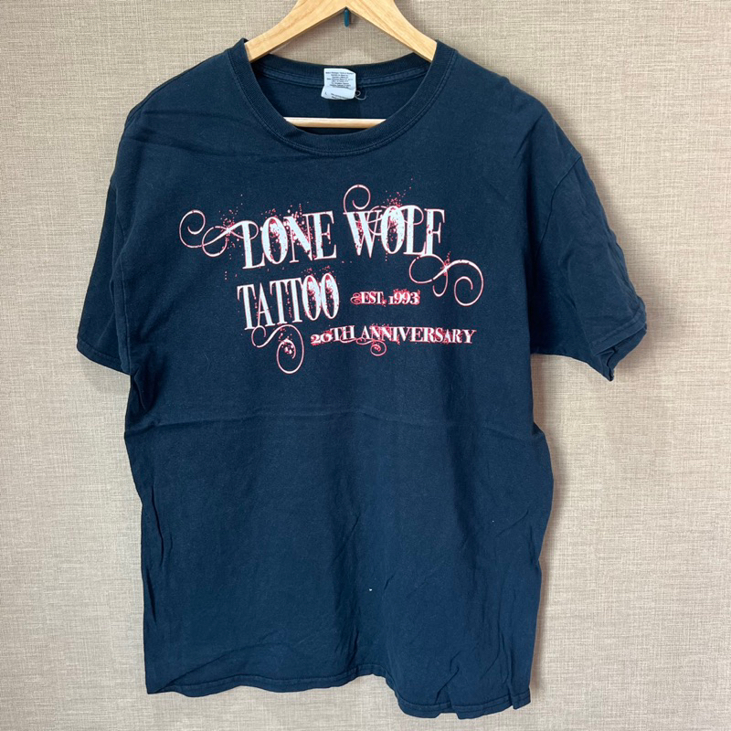 เสื้อยืด Lone Wolf Tattoo 1993 20th aniversary Size L (D208)