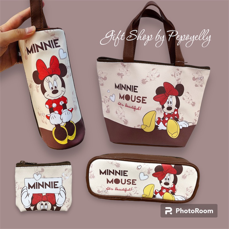 เซตกระเป๋ามินนี่เมาส์ Minnie Mouse ลิขสิทธิ์แท้