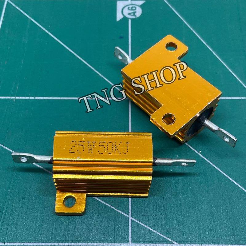 R ตัวต้านทานอลูมิเนียม RX24 25W  1  2  4  5  8 12 15 47 50 68 120 150 560