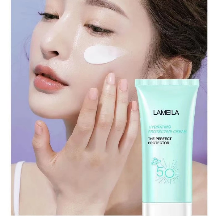 HIH shopสูตรใหม่ ครีมกันแดดนมวัว กันแดดหน้า UV SPF50+ กันเหงื่อ กันน้ำ บางเบา ซึมเร็ว