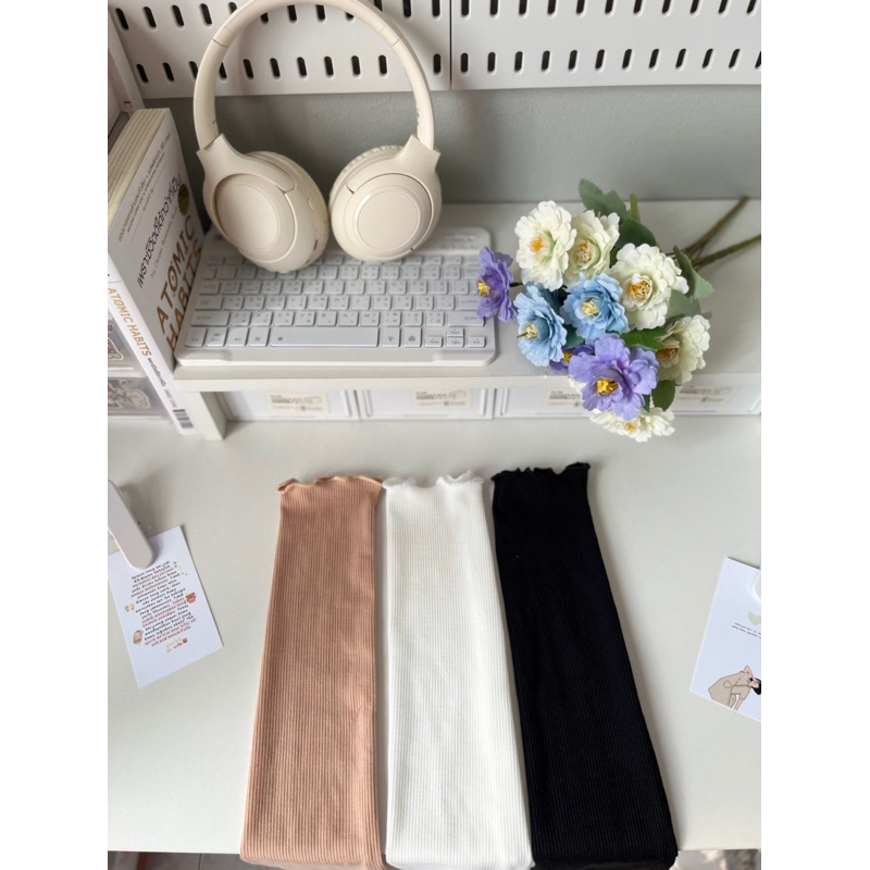 ปลอกแขนผ้าร่องยืด (รุ่นคลื่น)