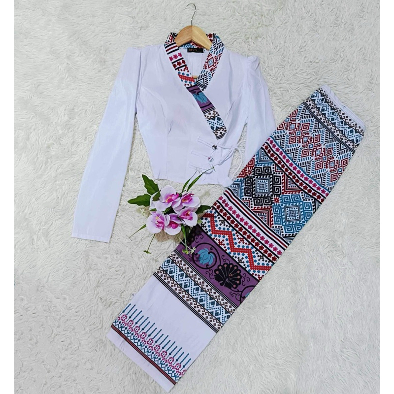 ชุดเซตสาวไทยใหญ่งานพีมพ์ลายเย็บสำเร็จพร้อมใส่ราคานี้ได้ทั้งชุดงานตรงปกตามภาพเลยค่ะพร้อมส่ง m l
