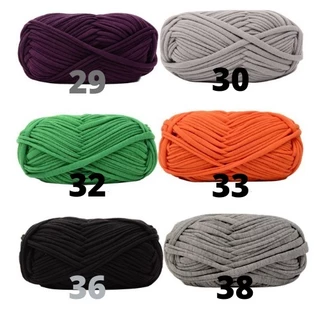 ไหมผ้ายืด เนื้อนิ่ม ถักง่าย ไหมถักกระเป๋า ขนาด 100กรัม ยาวประมาณ 35-36เมตร T-shirt yarn พร้อมส่ง