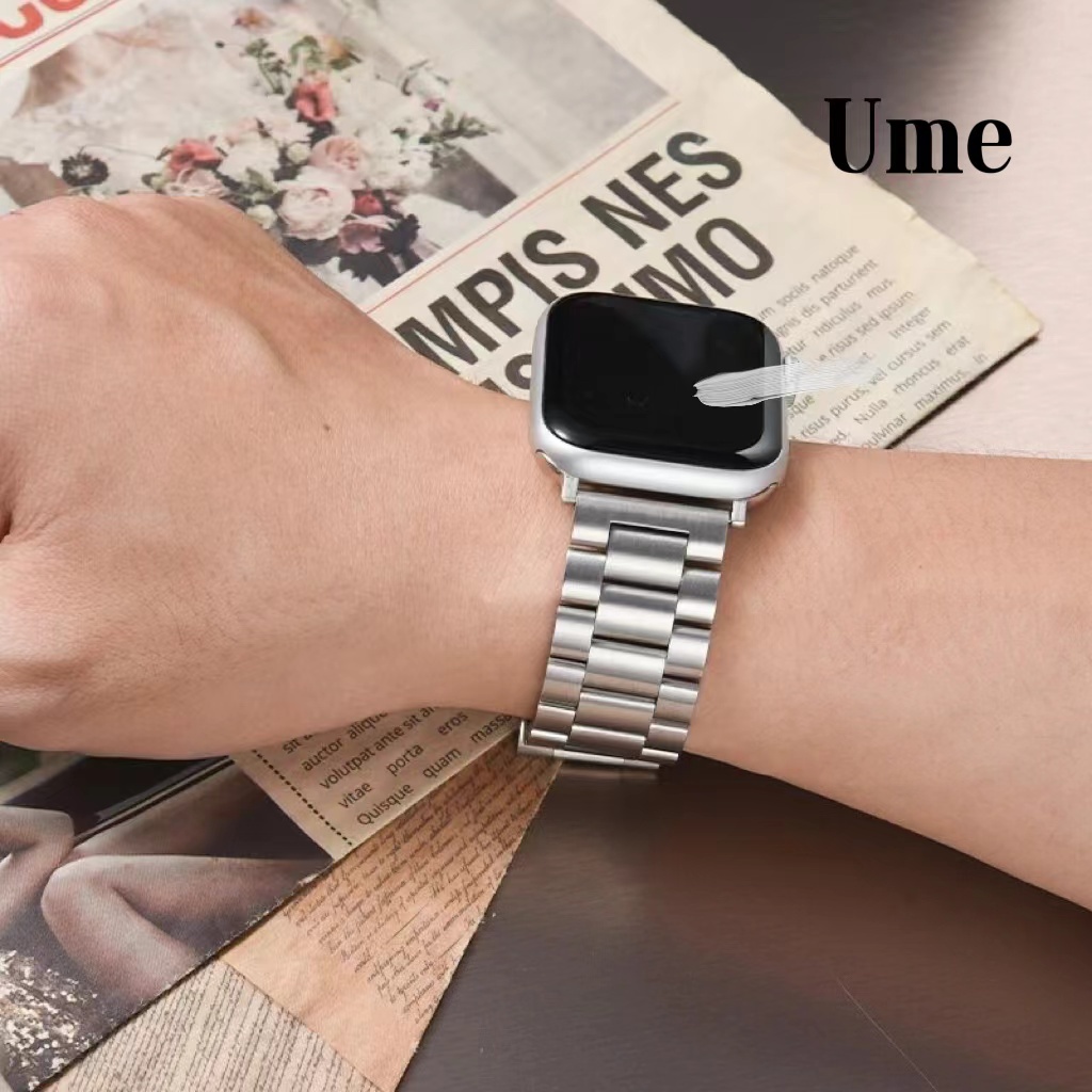 สาย smart watch ultra 10 9 8 7 Se 6 5 4 3 สายยาง สายนาฬิกา งานเลส ปรับความยาวได้ พร้อมส่ง ทุกขนาด สายนาฬิกา smart watch