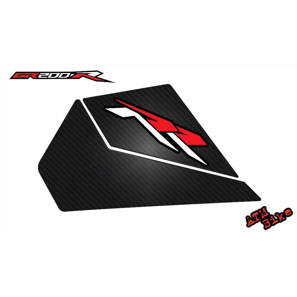 กันรอยข้างถัง GPX-GR200R - ขาว แดง #gr200r #gpxgr200r #กันรอยgpx #กันรอยgr200r #ของแต่งgpx