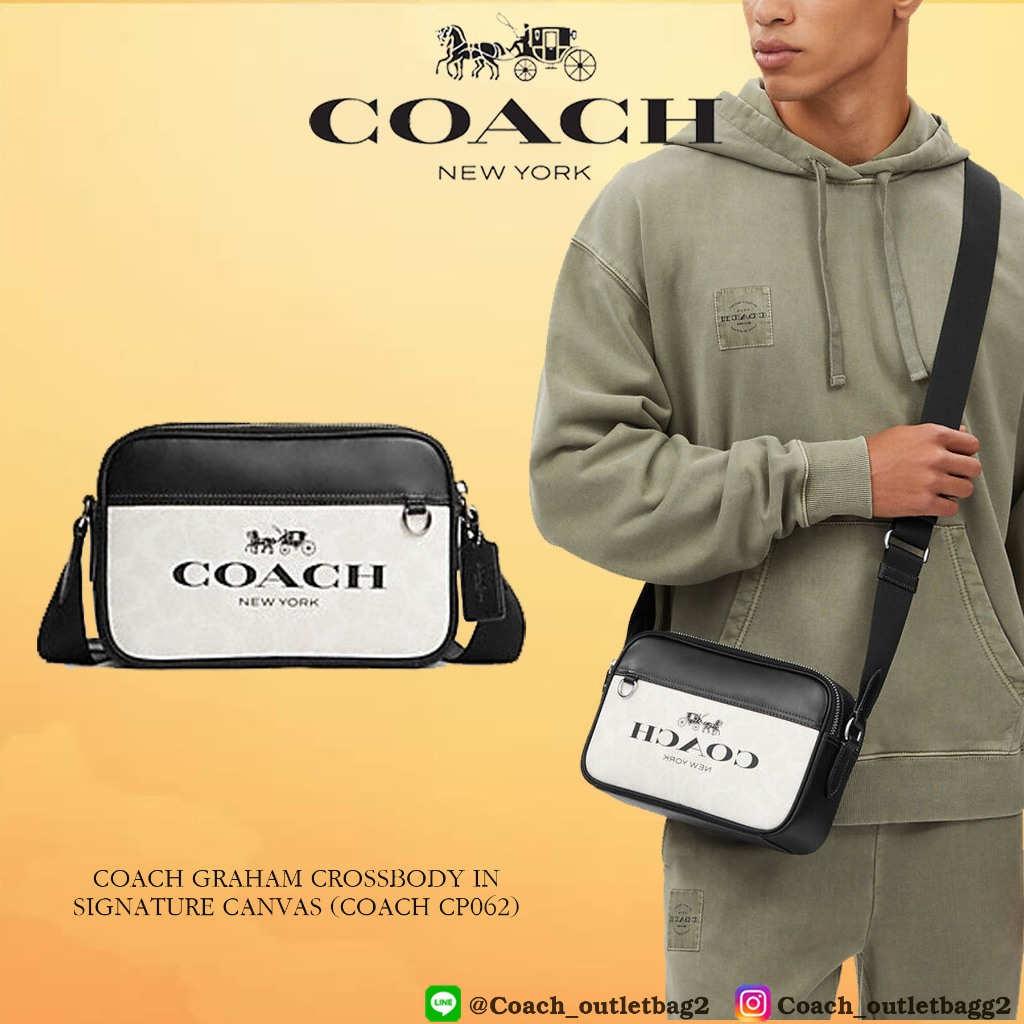 Coach GRAHAM CROSSBODY IN SIGNATURE CANVAS (CP062)