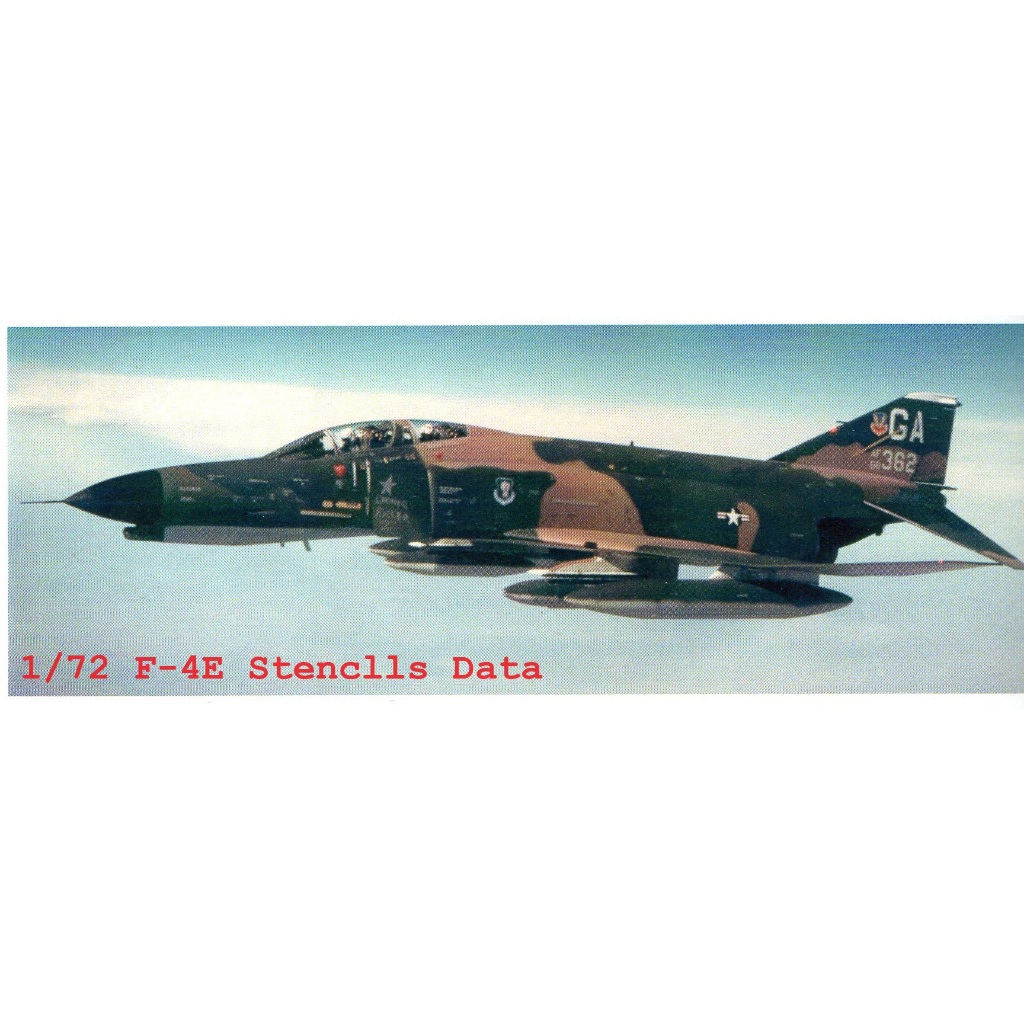รูปลอกน้ำ DECAL SAIMSCALE สเกล DECAL 1/72 F-4E Stenclls Data