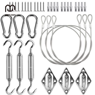 MEET COZY M6ชุดอุปกรณ์เสริมผ้าบังแดด Shade Sail Hardware สเตนเลส 304 # 1 FM6