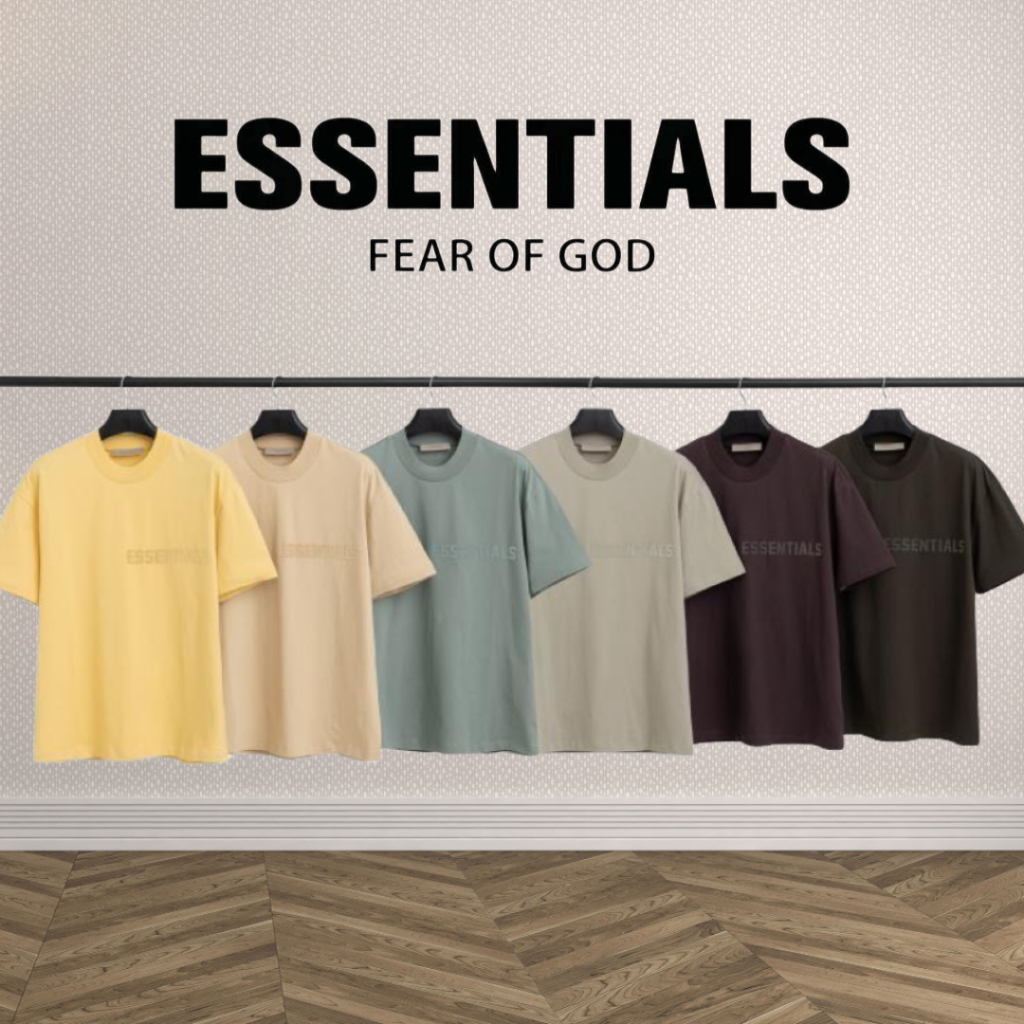 NEW Fear Of God Essentials T-Shirt (FW22, SS23) แขนสั้นหลากสี จำหน่ายเฉพาะสินค้าของแท้เท่านั้น