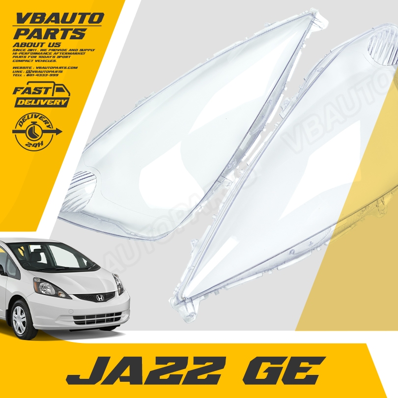 เลนส์ไฟหน้า HONDA JAZZ (GE 2008-2010) [ราคาต่อคู่]