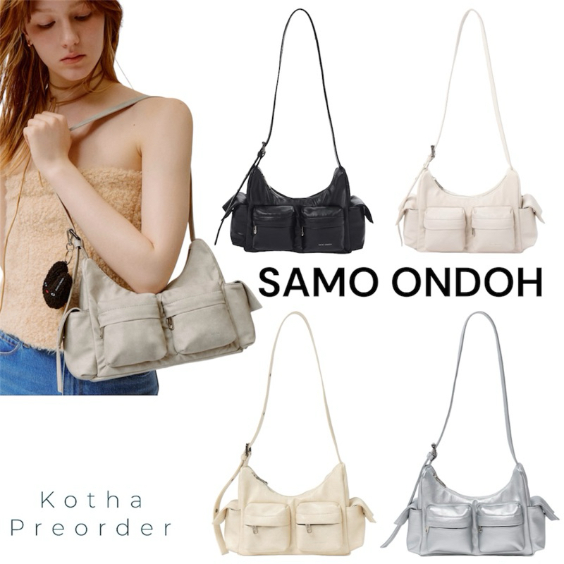 *พร้อมส่ง*กระเป๋า Samo ondoh Pocket mug bag M nappa