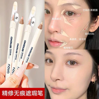 6084 (ใหม่/แท้) พร้อมกบเหลา NOVO คอนซีลเลอร์ หัวปากกา ปกปิดรอยดำ รอยแดง ใต้ตาคล้ำ Concealer Pen กันน้ำ ติดทน