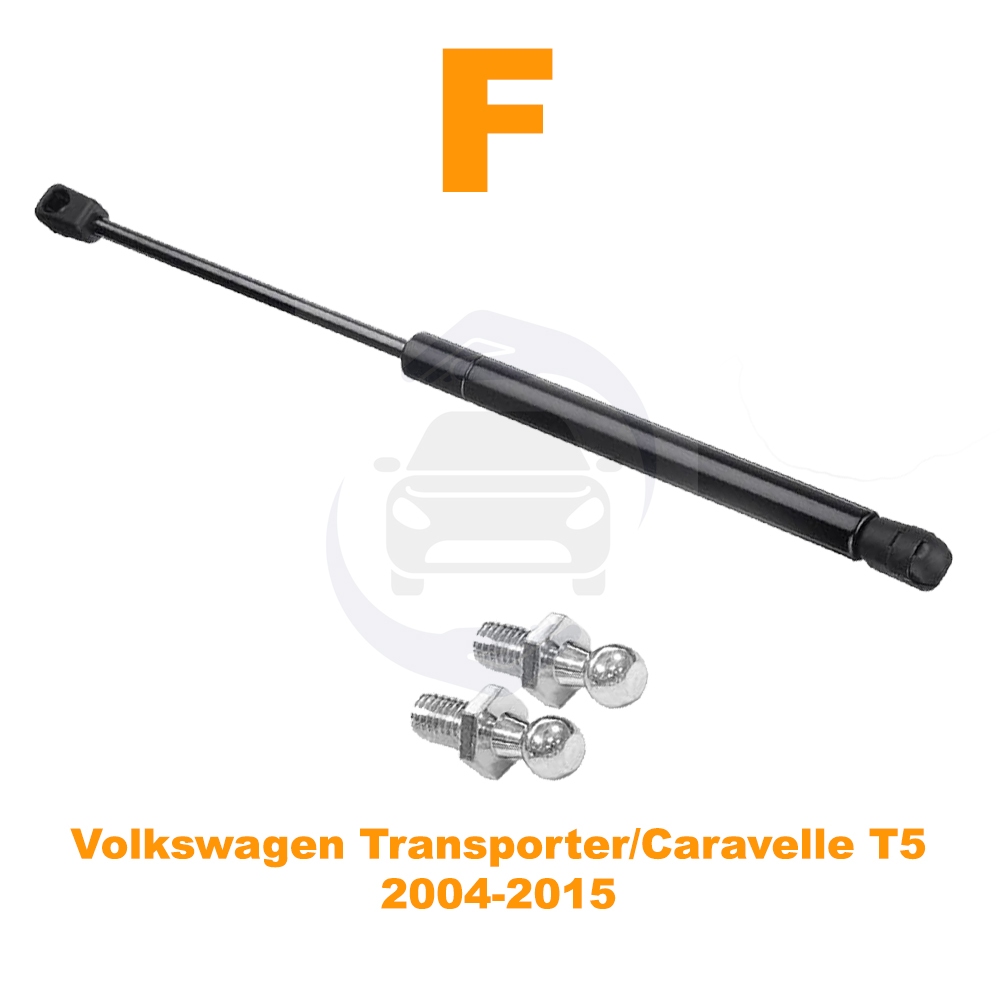 โช๊คฝากระโปรง หน้า Volkswagen Transporter Caravelle T5 (04-15) 1 ต้น แทนของเดิม อะไหล่ระยนต์ OEM รับประกัน 1 ปี ราคา ถูกที่สุด ดีลบีเคเค แกลเลอรีภาพที่ 2
