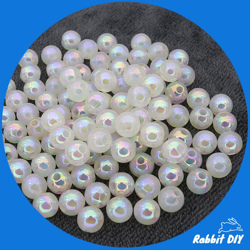 ลูกปัด ไข่มุก สีขาวครีม เกรดพรีเมี่ยม (PREMIUM) ขนาด 12 มม. (แพ็กละ 10 ชิ้น)