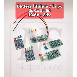 ไฟแสดงสถานะ แบตเตอรี่ Li ion 12.6v 16.8v 21v 24v LiFePO4 14.4 v พร้อมต่อขา