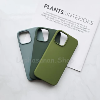 i7-17Promax เคสซิลิโคน Silicone Case สีเขียวเข้ม สีทหาร สีเขียวหม่น พร้อมส่ง