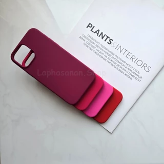 i7-17Promax เคสซิลิโคน Silicone Case สีไวน์ สีราชเบอร์รี่ สีเชอร์รี่ พร้อมส่ง
