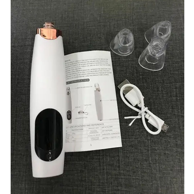 เครื่องดูดสิวไฟฟ้า ปรับระดับได้ ดูดสิวเสี้ยน สิวอุดตัน สิ่งสกปรก สุดคุ้ม! แถมฟรีหัวดูด 3 ชิ้น - รูปที่ 7