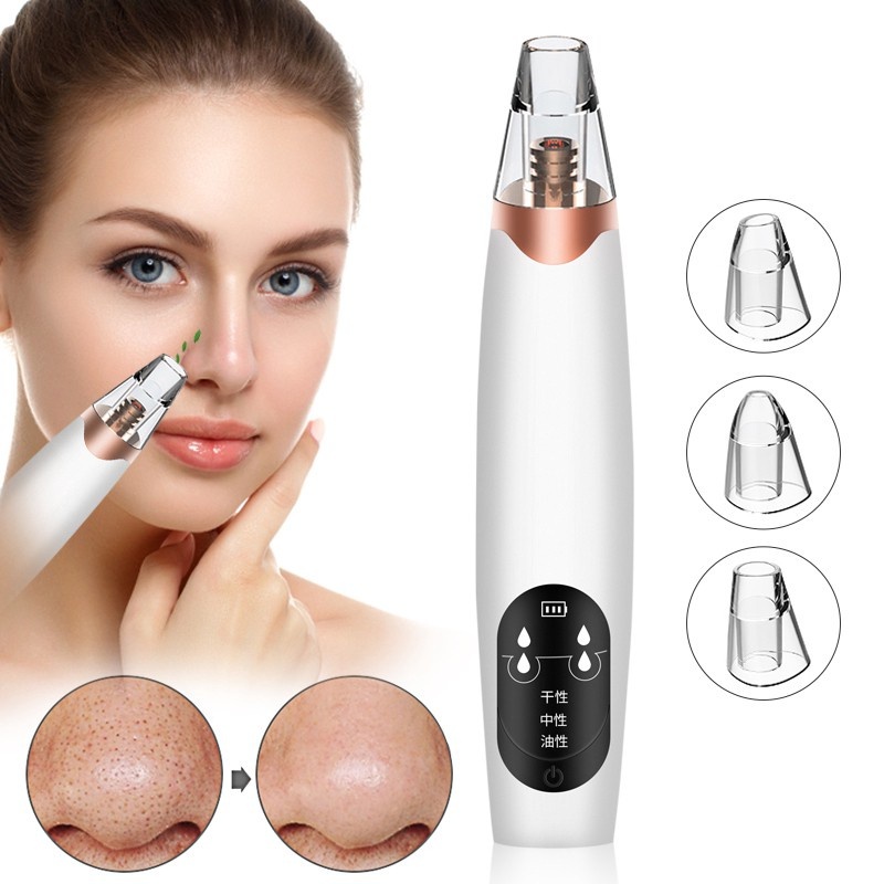 เครื่องดูดสิวไฟฟ้า ปรับระดับได้ ดูดสิวเสี้ยน สิวอุดตัน สิ่งสกปรก สุดคุ้ม! แถมฟรีหัวดูด 3 ชิ้น