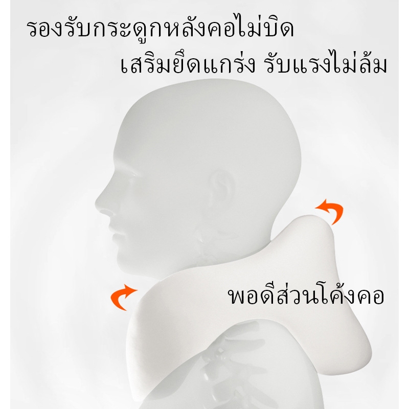 หมอนรองคอ แท้100% รองรับคอ Memory foam เมมโมรี่โฟม เพื่อสุขภาพ ช่วยแก้ปัญหาปวดคอ นุ่ม ปรับคลายได้ หมอนเดินทาง U