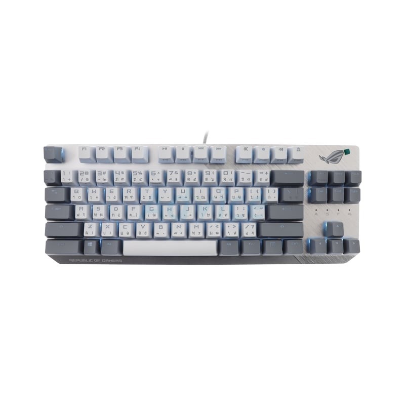 KEYBOARD (คีย์บอร์ด) ASUS ROG STRIX SCOPE NX TKL WHITE - BLUE-SWITCH [TH] - A0154075