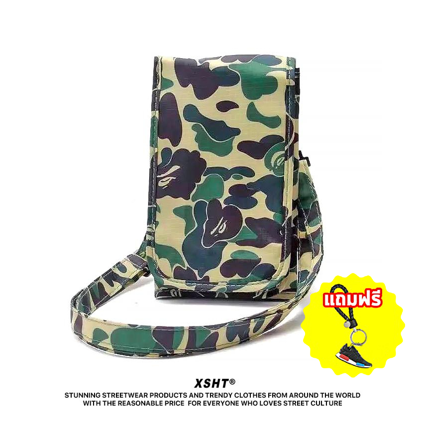 🔥พรีออเดอร์🔥 กระเป๋าคาดอก กระเป๋าสะพายข้าง Bape Bathing Ape Camo Sling Bag by XSHT