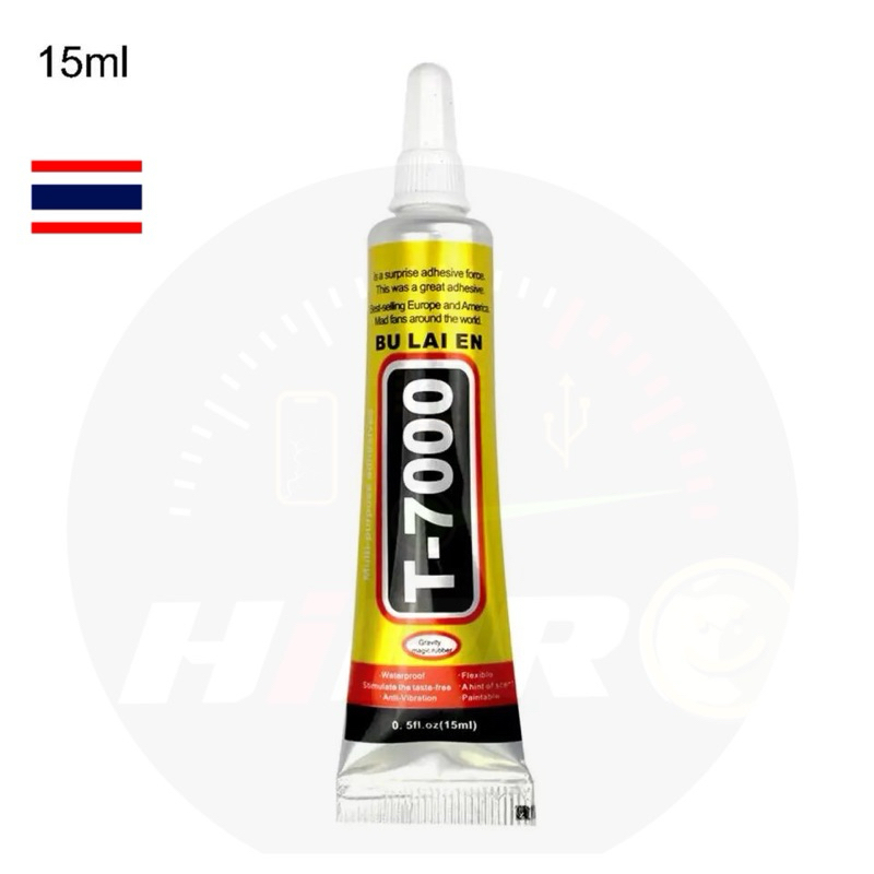 กาว ติด จอ ฝาหลัง อย่างดี สีดำ แห้งไว T7000 T-7000 ใช้ได้ โทรศัพท์ มือถือ ทุกรุ่