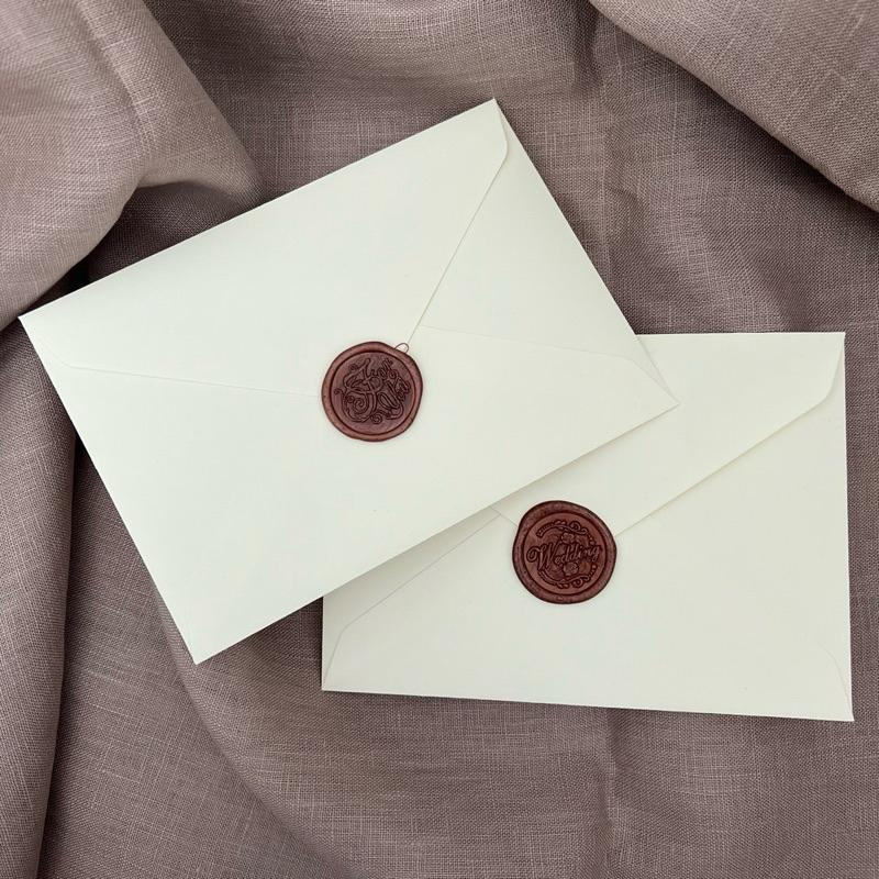 ซองครีม ประทับครั่ง ขนาด 4x6 นิ้ว