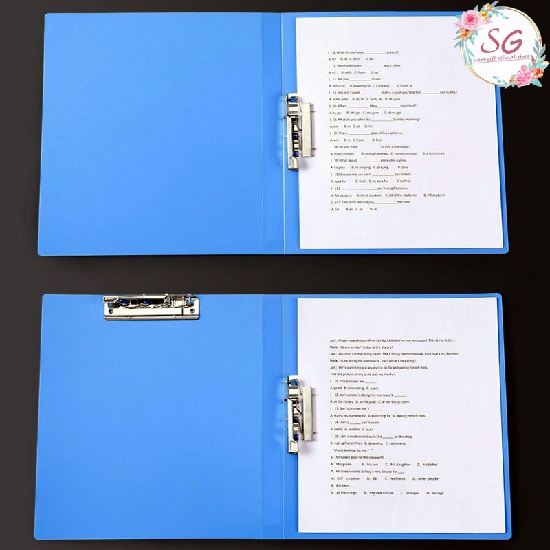 F2024 โฟลเดอร์ A4 กระดานโฟลเดอร์ ที่จัดเก็บเอกสารแ แฟ้มเอกสารสำนักงาน - รูปที่ 2