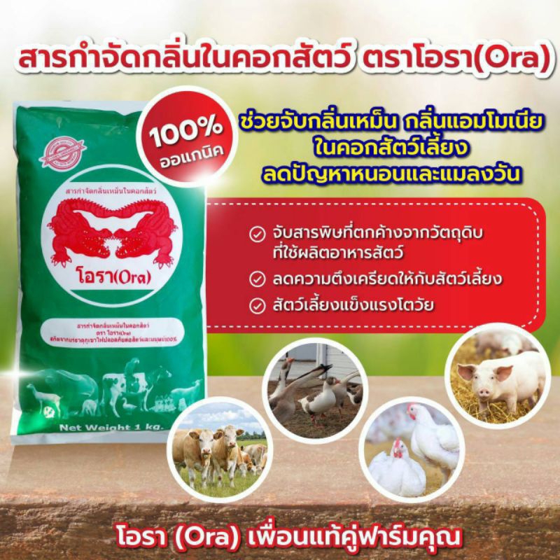 สารกำจัดกลิ่นเหม็นในคอกสัตว์ ตราโอรา(Ora)