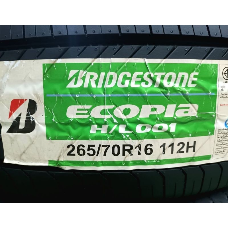 **มี 2 เส้น** ยางใหม่ค้างปี 265/70R16 Bridgestone Ecopia HL001 ผลิตปลายปี 2021 ประกันบวม 2 ปี จัดส่ง