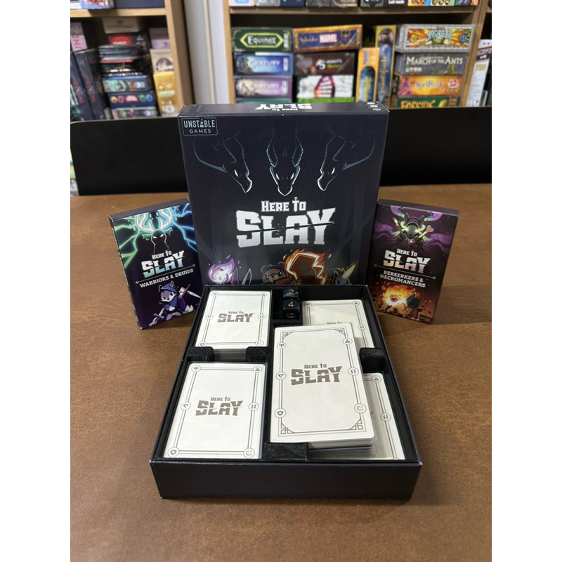 [Plastic]Here to Slay Board Game(All Expansions): Organizer - ชุดกล่องจัดเก็บสำหรับเกมมอนส์ข้า ใครอย่าแตะ(Sleeved cards)