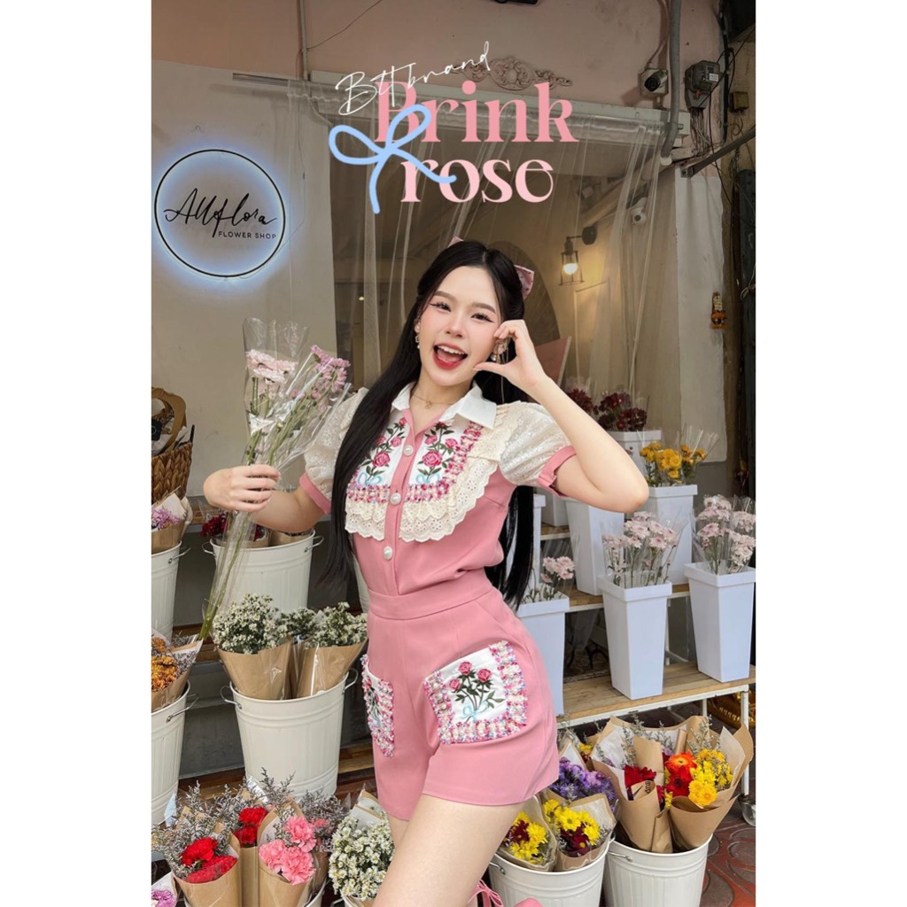 MYT x BLT BRAND : [BT346] : Brink Rose : Set  ชุดเซ็ทกางเกง สีชมพู