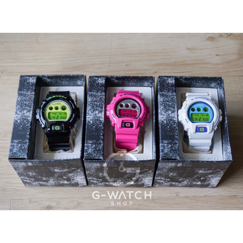 [สีชมพูมีสินค้าพร้อมจัดส่ง] CASIO G-SHOCK CRAZY COLOURS DW-6900RCS SERIES, DW-6900RCS-1, DW-6900RCS-