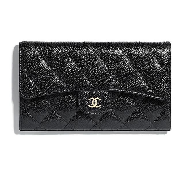 Chanel/หนังวัว/กระเป๋าสตางค์/ที่ใส่การ์ด/คลัทช์/A31506/แท้ 100%