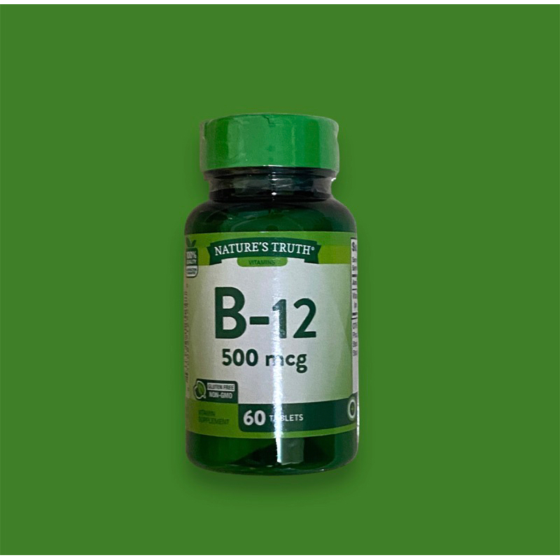 [สินค้า ตรงปก] ผลิตอเมริกา วิตามินบี12 (B12) Vitamin B-12 (500 mcg), 60 Tablets