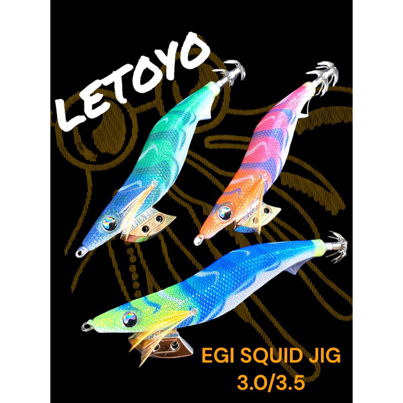โยตกหมึก LETOYO EGI SQUID jig ขนาด3.0-3.5