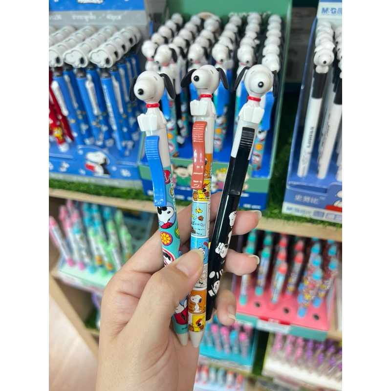 M&G ปากกาเจล Snoopy หมึกน้ำเงิน ขนาด 0.5 mm.