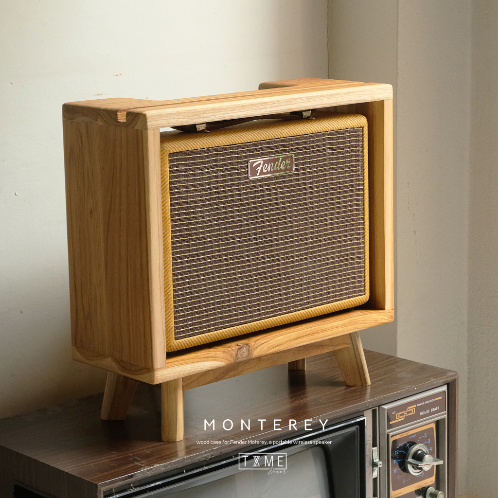 ชั้นวางลำโพง bluetooth สำหรับลำโพง Fender รุ่น monterey ลำโพงบลูทูธ มีช่องวางมือถือ Ipad